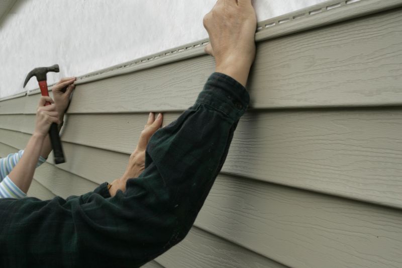 Siding Installation on Modern Home